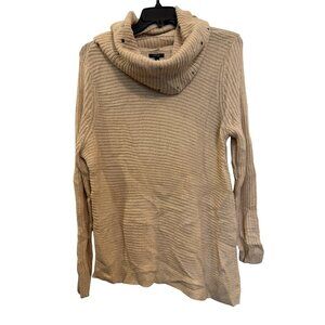 APT. 9 Tan Knit Cowl Neck Sweater XL Acrylic Blend Womens Pullover